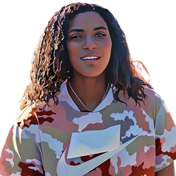 Hailey Baptiste player cartoon