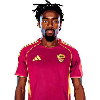 Manu Koné player cartoon