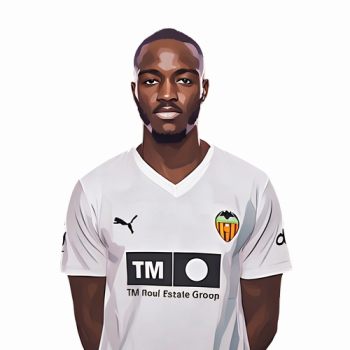 Mouctar Diakhaby player cartoon