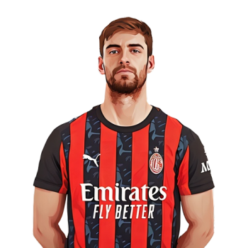 Matteo Gabbia player cartoon