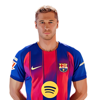 Robert Lewandowski player cartoon