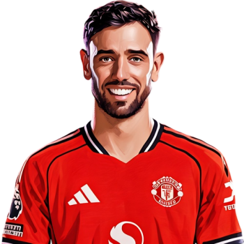 Bruno Fernandes player cartoon