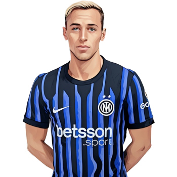 Davide Frattesi player cartoon