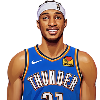 Aaron Wiggins player cartoon