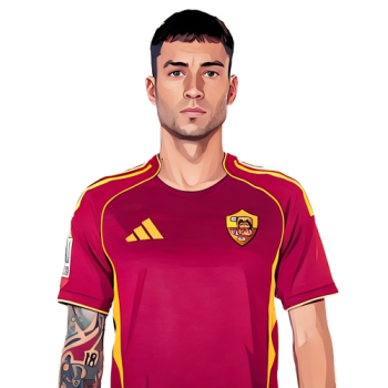 Matías Soulé player cartoon
