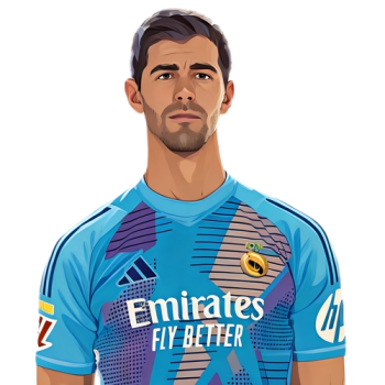 Thibaut Courtois player cartoon
