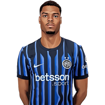 Denzel Dumfries player cartoon