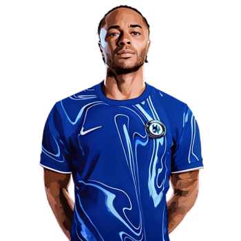 Raheem Sterling player cartoon