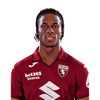 Alieu Njie player cartoon
