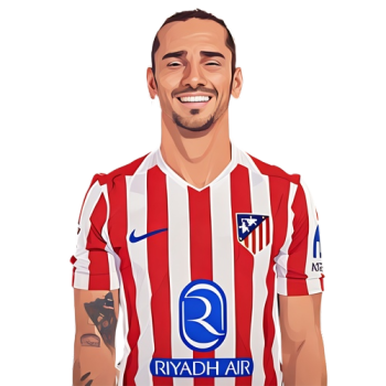 Antoine Griezmann player cartoon