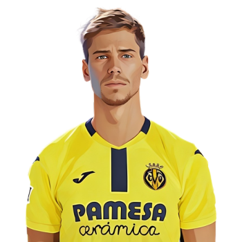 Juan Marcos Foyth player cartoon