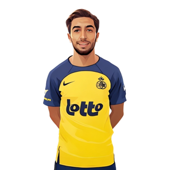 Anouar El Hadj player cartoon