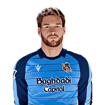 Álex Remiro player cartoon