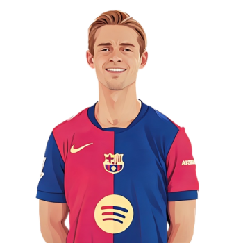 Frenkie de Jong player cartoon