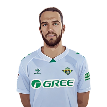 Pau López player cartoon