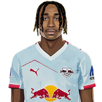 Yan Diomande player cartoon