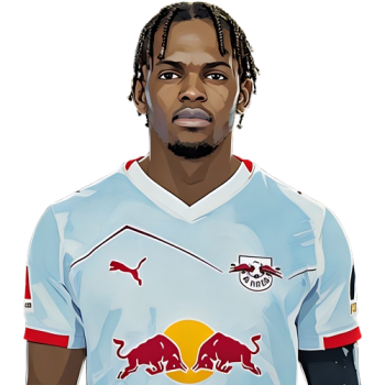 Castello Lukeba player cartoon