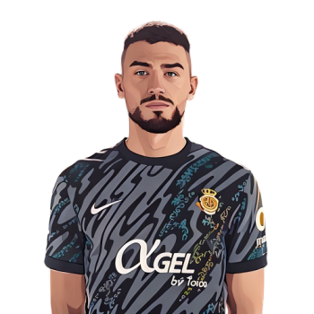 Leo Román player cartoon