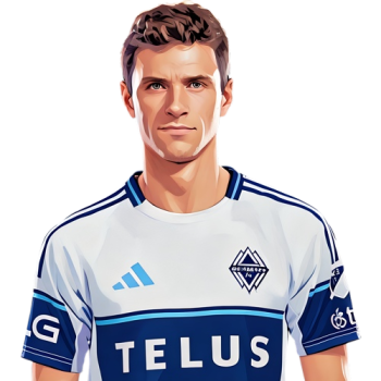 Thomas Muller player cartoon