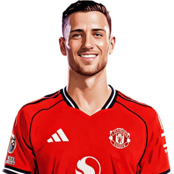 Diogo Dalot player cartoon
