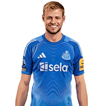 Aaron Ramsdale player cartoon