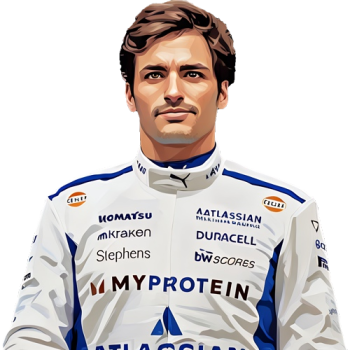 Carlos Sainz Jr player cartoon