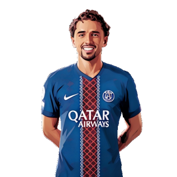 Marquinhos player cartoon