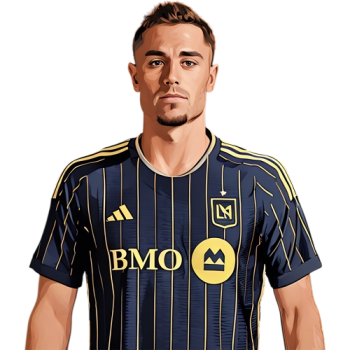 Aaron Long player cartoon