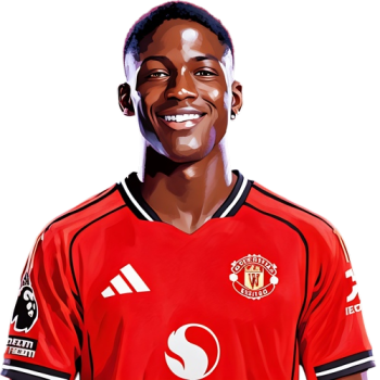 Kobbie Mainoo player cartoon